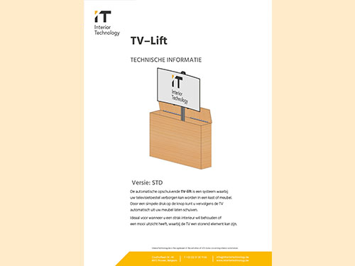 Tv lift technische fiche STD nl